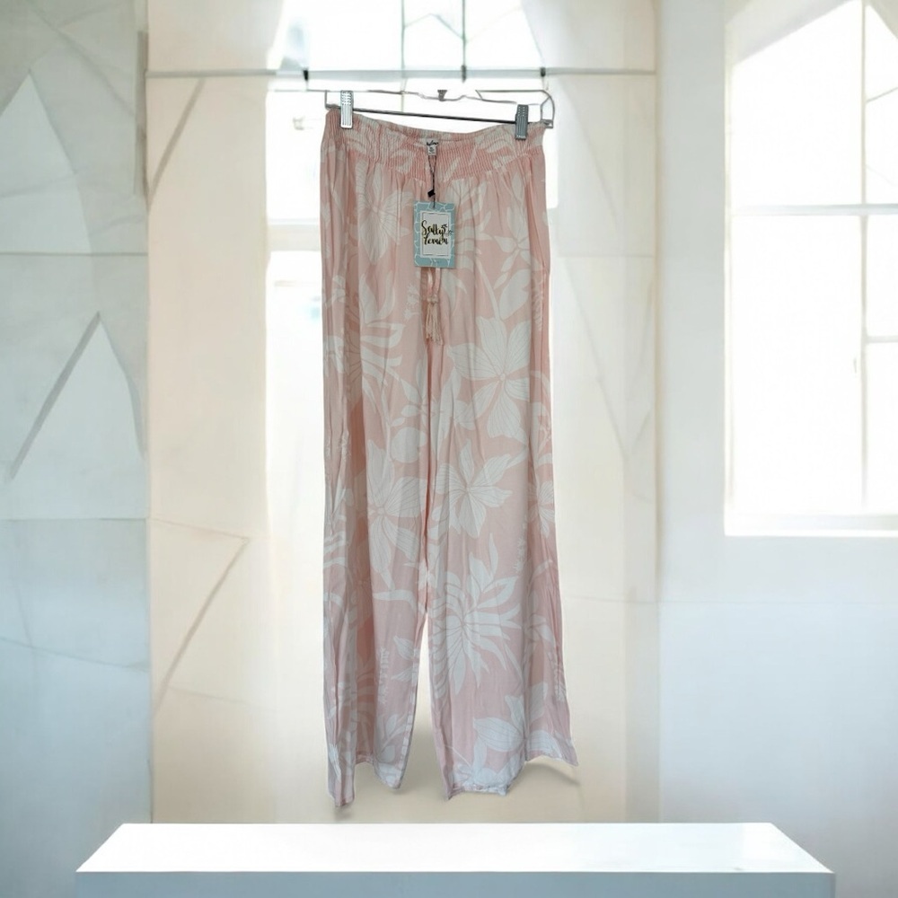 Salty Lemon Pink and‎ White Skirt NWT